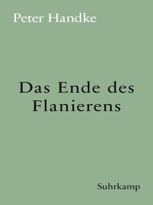 cover image of Das Ende des Flanierens